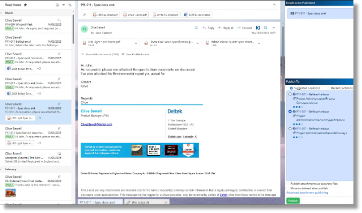 Deltek PIM new feature that helps you keeps your email workflows running smoothl
